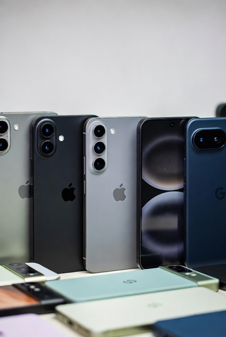 Collection of modern used smartphones in excellent condition for 2026 buyers